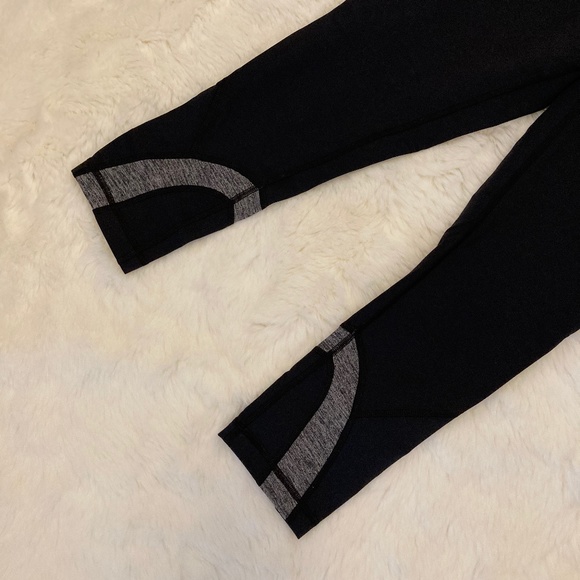 Lululemon Black Turquoise Inspire Crop Leggings 6 - Picture 4 of 8